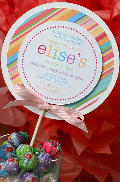 candy party invitations