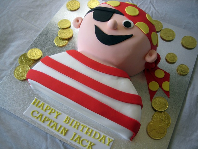 pirate party birthday cake