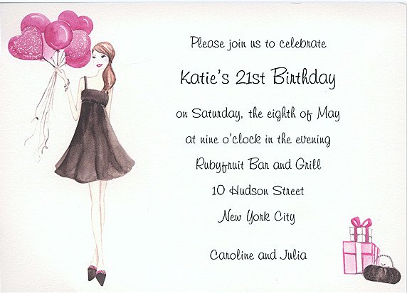 21st Birthday Invitations