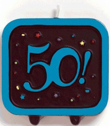 50th birthday party candle